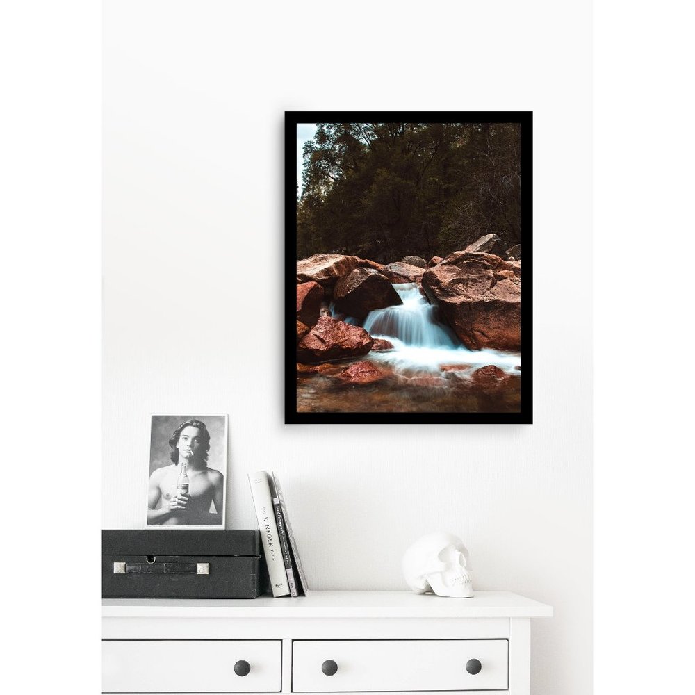 Merced River in Yosemite National Park, USA Waterfall Wall Art Design
